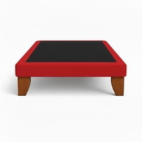 Vitelio - Base De Cama 1 Plaza Color Rojo