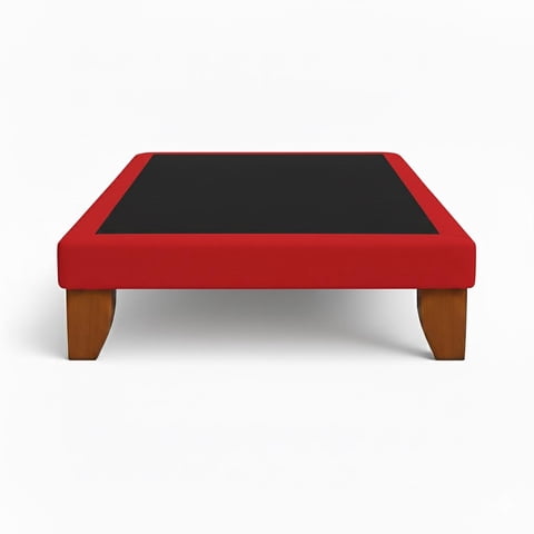 Vitelio - Base De Cama 1 Plaza Color Rojo