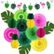 thumbnail image 1 of Decoraciones para fiestas zilue, flamencos hawaianos, hojas de palma, Luau, 1 of 7