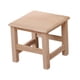 thumbnail image 5 of Taburete de madera con escalón otomano, taburete para cambiar zapatos, reposapiés pequeño para el hogar, dormitorio, sala de estar interior y exterior, 5 of 5