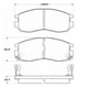 thumbnail image 2 of Pastillas Freno para auto Mitsubishi Eclipse 1990-1994 Delantero, 2 of 3