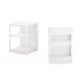 thumbnail image 5 of Mesa lateral Furinno CAMNUS, juego de 2, estructura metálica de 2 niveles, color blanco, 5 of 6