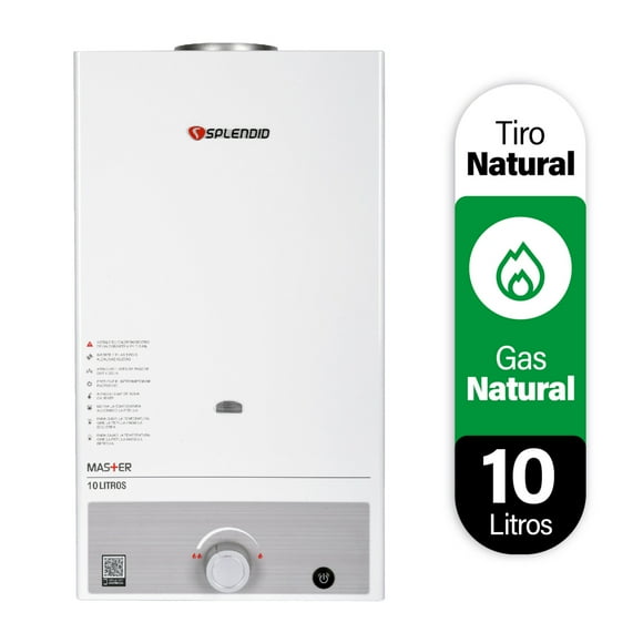 Calefon 10 Litros Gas Natural Tiro Natural