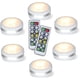 thumbnail image 1 of Luces LED de disco con control remoto, luces LED inalámbricas de disco a batería, luces LED de disco con control remoto, iluminación LED para debajo de gabinetes, luz de armario regulable a batería (b, 1 of 8