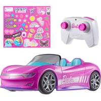 Coche De Juguete Barbie Hot Wheels Rc Convertible Rosa