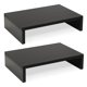 thumbnail image 1 of Soporte Para Monitor Wood Paquete De 2 Niveles Negro, 1 of 7