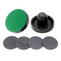 Magideal - Empujadores De Hockey De Aire Y Discos De Hockey De Aire, Empujadores De Manijas De Portería, Empujador Deslizante De Tamaño Pequeño, Juego De Mesa De 2 Empujadores Negros