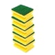 thumbnail image 1 of Esponjas Acanaladas Amarilla Multiusos Pack 10 Und Limpieza, 1 of 2