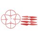 thumbnail image 4 of Cubierta protectora + hélice para aviones de cuatro ejes sin escobillas HS700 rojo, 4 of 5