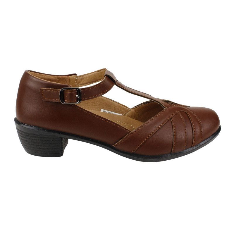 Zapato New Walk Correas Confort Café