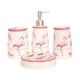 thumbnail image 1 of Juego de Accesorios de Ceramica Para Baño 4 Piezas - Flamenco, 1 of 4
