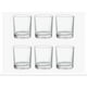 thumbnail image 1 of Set 6 Vasos Vidrio Corto 250ml Transparente Clásicos, 1 of 3