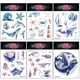 thumbnail image 1 of 120 Pcs Ocean Animals Temporary Tattoos For Kids, Fake Sea Animal Tropical Ocean Fish Shark Dolphin Whale Waterproof Tattoo Stickers Baby Shower Girls/Boys Birthday Party Favor Decoration Supplies Hal, 1 of 3