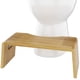 thumbnail image 1 of Taburete de inodoro Squatty Potty Oslo plegable de bambú de 18 cm, color marrón, 1 of 9