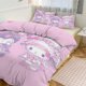 thumbnail image 2 of Kuromi & My Melody Duvet Cover Set 3 Piece Bedding Set Double Sided Printing Decorative Comforter Cover Set, 2 of 5