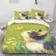 thumbnail image 1 of Cat Looking at Butterfly Themed Bedding Set Duvet Cover and Pillowcase Set Soft and Comfortable, 1 of 5