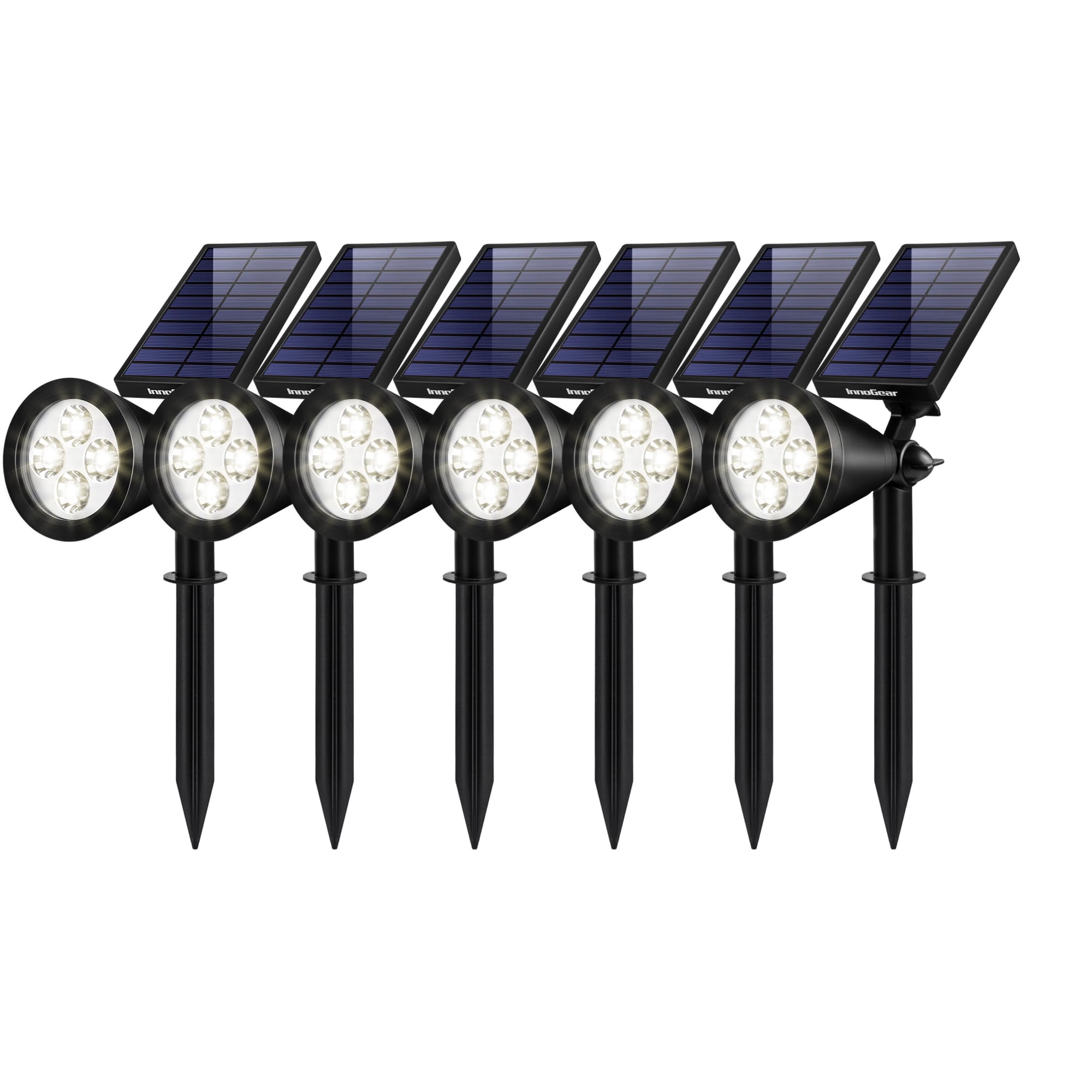 Innogear - Luz Solar Para Jardín Impermeable Con Encendido Apagado Automático Paquete De 6
