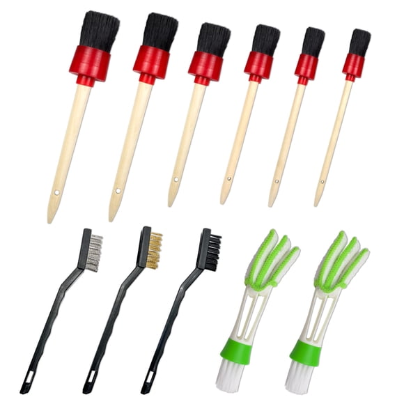 Kit de decoración de automóviles AUTO PRO DIY de 11 piezas para limpieza de ruedas, exteriores e interiores