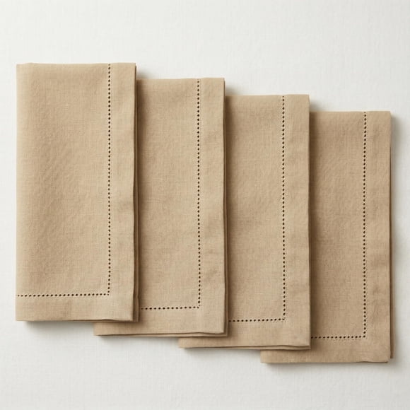 Servilletas de Tela Palisa Beige 45 × 45 cm Juego de 4