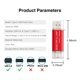 thumbnail image 3 of Memoria USB BORLTER CLAMP 256 GB USB 3.0 Tipo‑C Rojo, 3 of 7