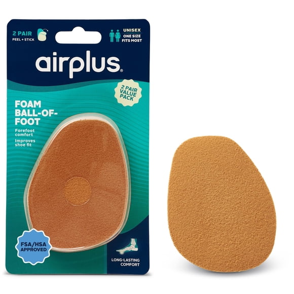Almohadillas Airplus para la bola del pie – Inserto para calzado, 2 pares
