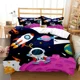 thumbnail image 2 of Cartoon Astronaut Digital Print Polyester Bedding Sets Boys Covers Boys Bed Linen Set For Teens Bedding Set, 2 of 5