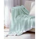 thumbnail image 3 of Mantas para sofas camas u oficinas con pompon 130x150 cm Verde, 3 of 4