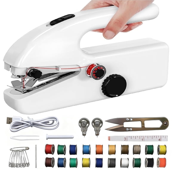 Máquina de coser portátil de mano Hoowu mini de 2 velocidades