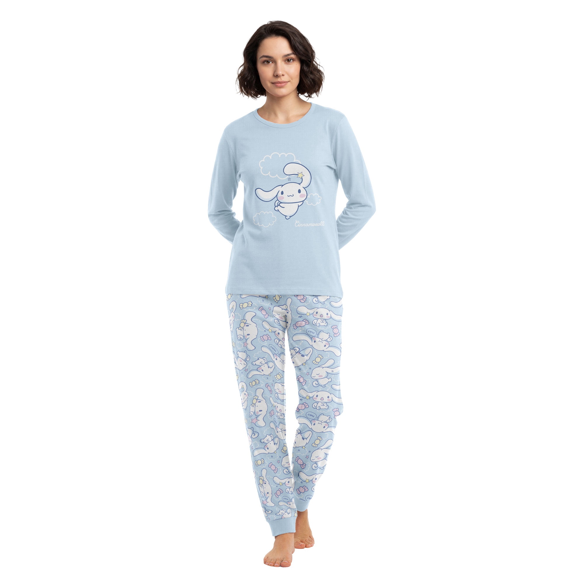 Top - Pijama Largo Mujer Algodón Invierno Cinnamoroll C4
