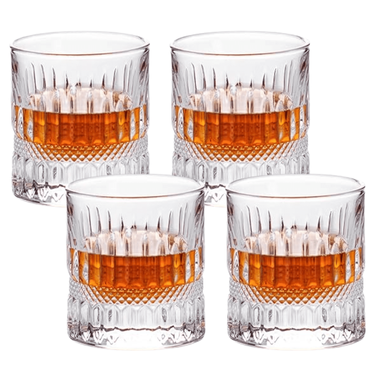 Danny Home - Juego 4 Vasos Bajos Cortos Cristal Bar O Tragos 200ml M145