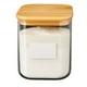 thumbnail image 2 of Set 2 Frascos Hermeticos Cuadrado 900mL Vidrio 10cm Tapa Bambú, 2 of 3