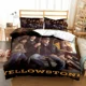 thumbnail image 1 of This Is My Yellow-Stone Watching Retro Fashion Bedding Set Duvet Cover Pillowcase Double Adult Bedroom Gift Bed Sheets, 1 of 5