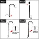thumbnail image 3 of Soporte para comedero de aves para terraza WOSIBO, gancho de tres brazos para terraza, 94 cm, 3 of 5
