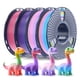 thumbnail image 1 of Filamento para impresora 3D SUNLU Rainbow PLA, 1,75 mm, 250 g x 4, 1 of 7