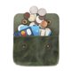 thumbnail image 5 of Monedero CestAntiQ Doble de Cuero Verde 13 × 8 × 3 cm, 5 of 9