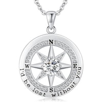 Collar Heshpaws Compass S925 Plata