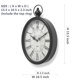 thumbnail image 3 of Reloj de pared Mterry ovalado estilo retro rústico vintage 39x27 cm, 3 of 7