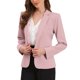 thumbnail image 4 of INSPIRE CHIC Blazers para Mujeres Regreso a Clases Conjunto de Profesora Casual de Negocios Chaqueta de Trabajo de Oficina de Un Botón con Mangas Largas y Hombreras XL Rosa, 4 of 6