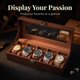 thumbnail image 4 of Caja de relojes AMZGO de madera con tapa de vidrio y 6 compartimentos, 4 of 8