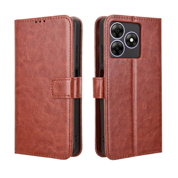 Funda tipo libro para Blackview Wave 8/Wave 8C/Oscal Flat 2, cartera todo‑en‑uno, funda multifuncional con tarjetero y correa de muñeca desmontable