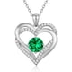 thumbnail image 1 of Collar Love Pendant con Piedra de Nacimiento Plata, 1 of 3