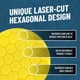 thumbnail image 2 of Pad de pulido Chemical Guys Hex-Logic 5.5 Quantum amarillo, paquete de 2, 2 of 6