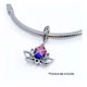 thumbnail image 3 of Charm Colgante Flor De Loto, Plata 925, Pulsera Plateado, 3 of 5
