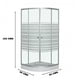 thumbnail image 2 of Cabina ducha Shower Curvo 90 x 90 x 192 cm Satinado, 2 of 4