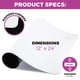 thumbnail image 2 of Juego De 2 Imanes Para Puertas De Coche 24 X 12 Cm Pvc Blanco, 2 of 5
