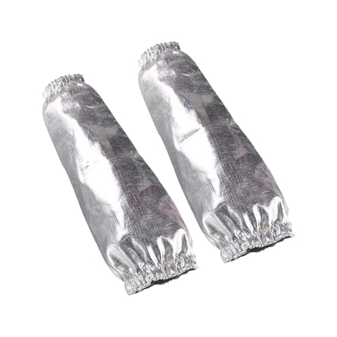 Magideal - 1 Par De Mangas De Soldadura De Papel De Aluminio Sobre La Manga, Multifunción, Guantes Protectores Mangas Resistentes Al Calor Para Hombres De Jardín Opresión