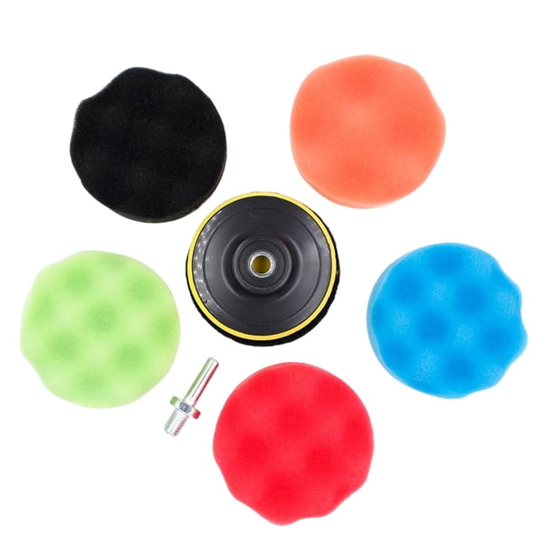 Almohadillas para pulir automóviles de 8 piezas: almohadillas para pulir automóviles Juego de pulido y pulidor multiusos para automóviles para pulir, 6 pulgadas