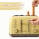 thumbnail image 5 of Tostadora BUYDEEM DT640 de 4 rebanadas con ranuras extra anchas, color amarillo suave, 5 of 7
