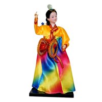 Bothyi - Muñeca Geisha Coreana Adorno Étnico Popular Decoración Portátil Muñeca Hanbok En Miniatura Estilo B