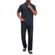 thumbnail image 2 of INSPIRE CHIC Camisa Polo de Negocios para Hombre con Textura Jacquard de Manga Corta y Cuello Abotonado L Azul Oscuro, 2 of 6